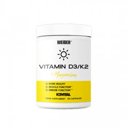 WEIDER Vitamin D3/K2 + Magnesium – 120 caps